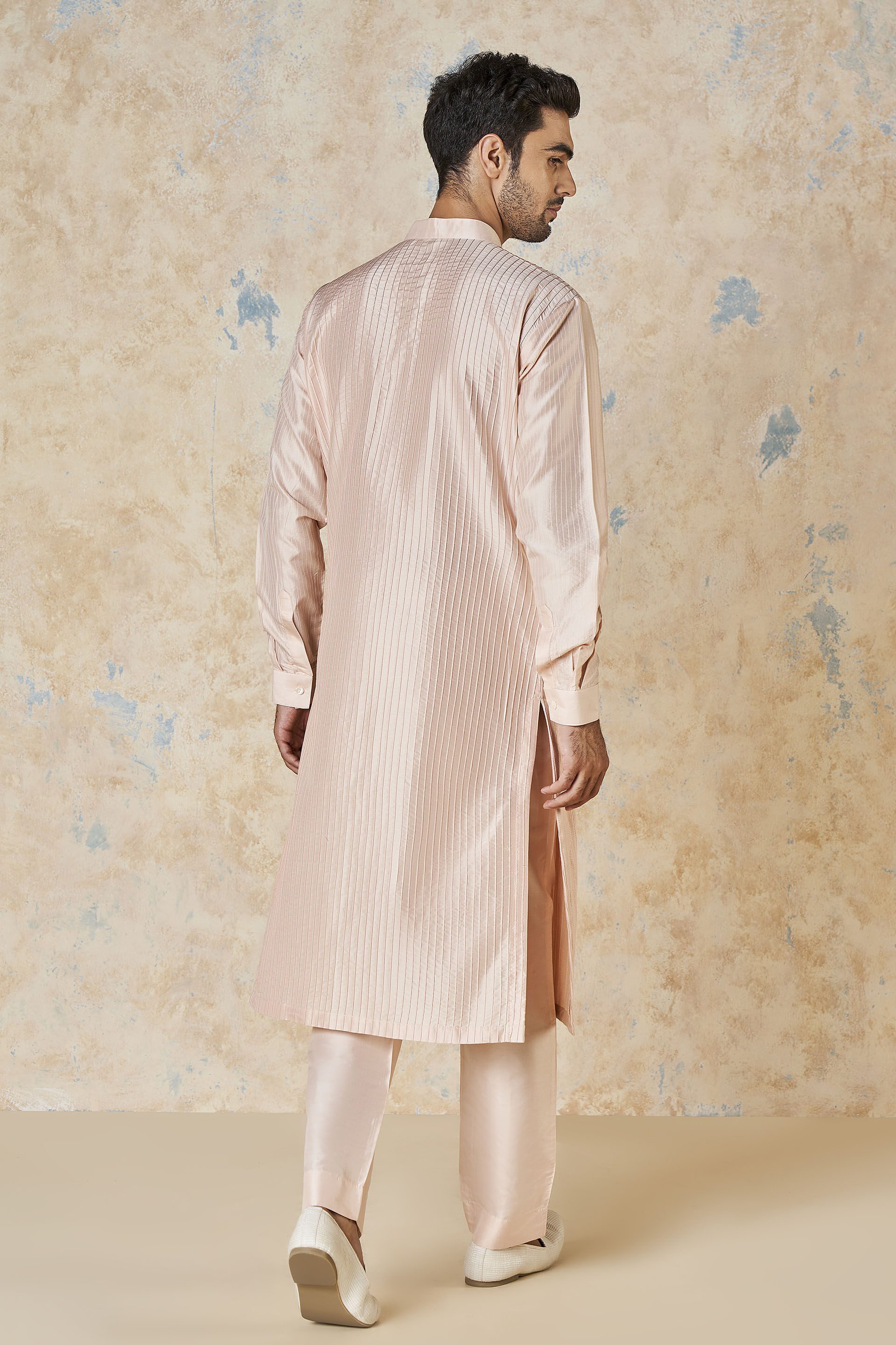 Sifar Silk Kurta - Pink, Pink, image 4