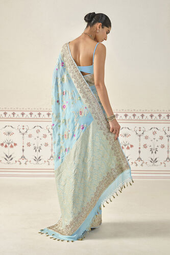 Panavi Saree Set, Powder Blue, image 2