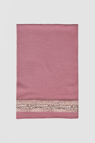 Abhinaya Benarasi Silk Embroidered Saree, Blush, image 7