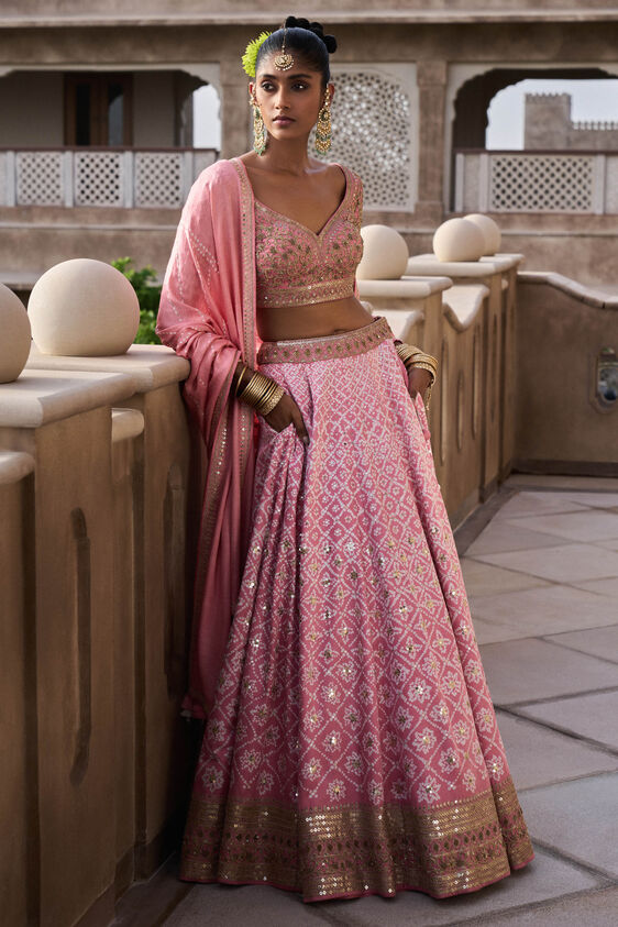 Nura Lehenga, Blush, image 1