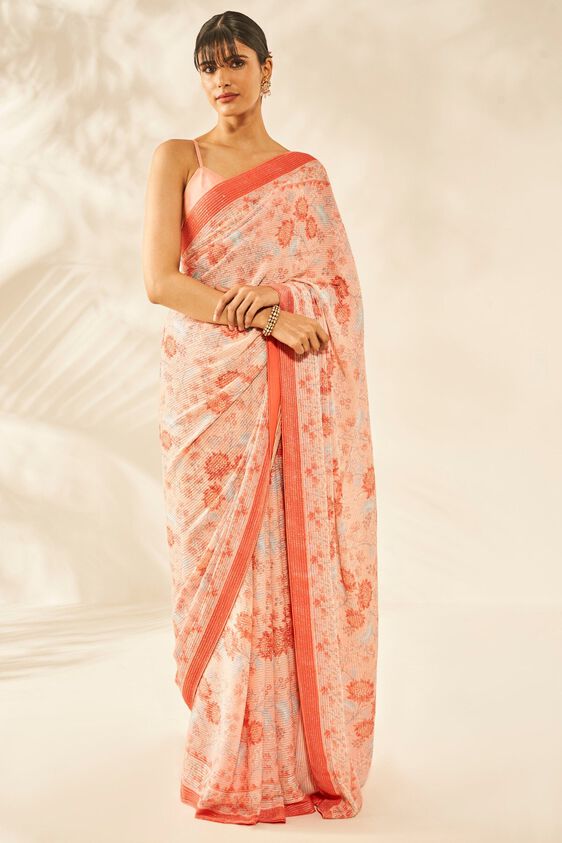 1 - Ojal Saree - Pink, image 1