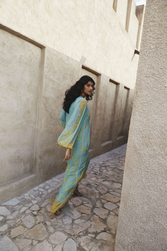 Sama Kaftan - Aqua, Aqua, image 2