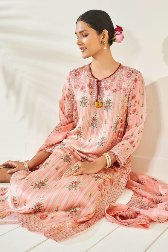 4 - Kapila Kurta Set – Pink, image 4