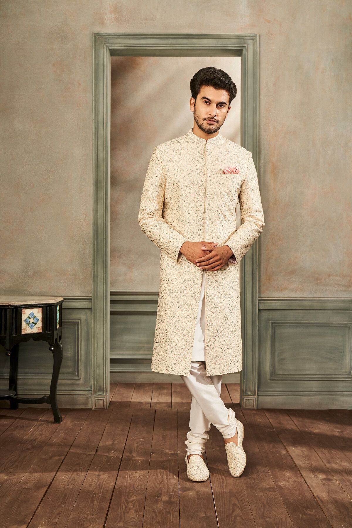Kunsh Sherwani - Ivory