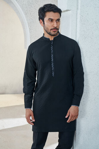 Afraz Kurta - Black, Black, image 4
