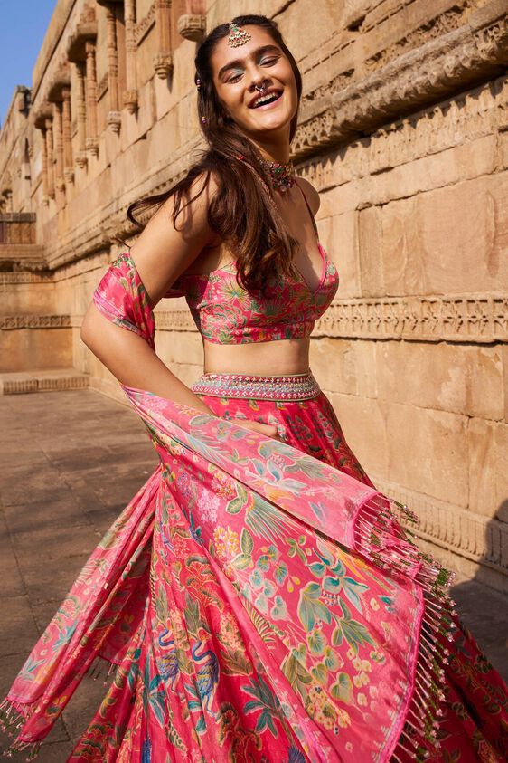 5 - Swan Song Lehenga Set - Pink, image 5