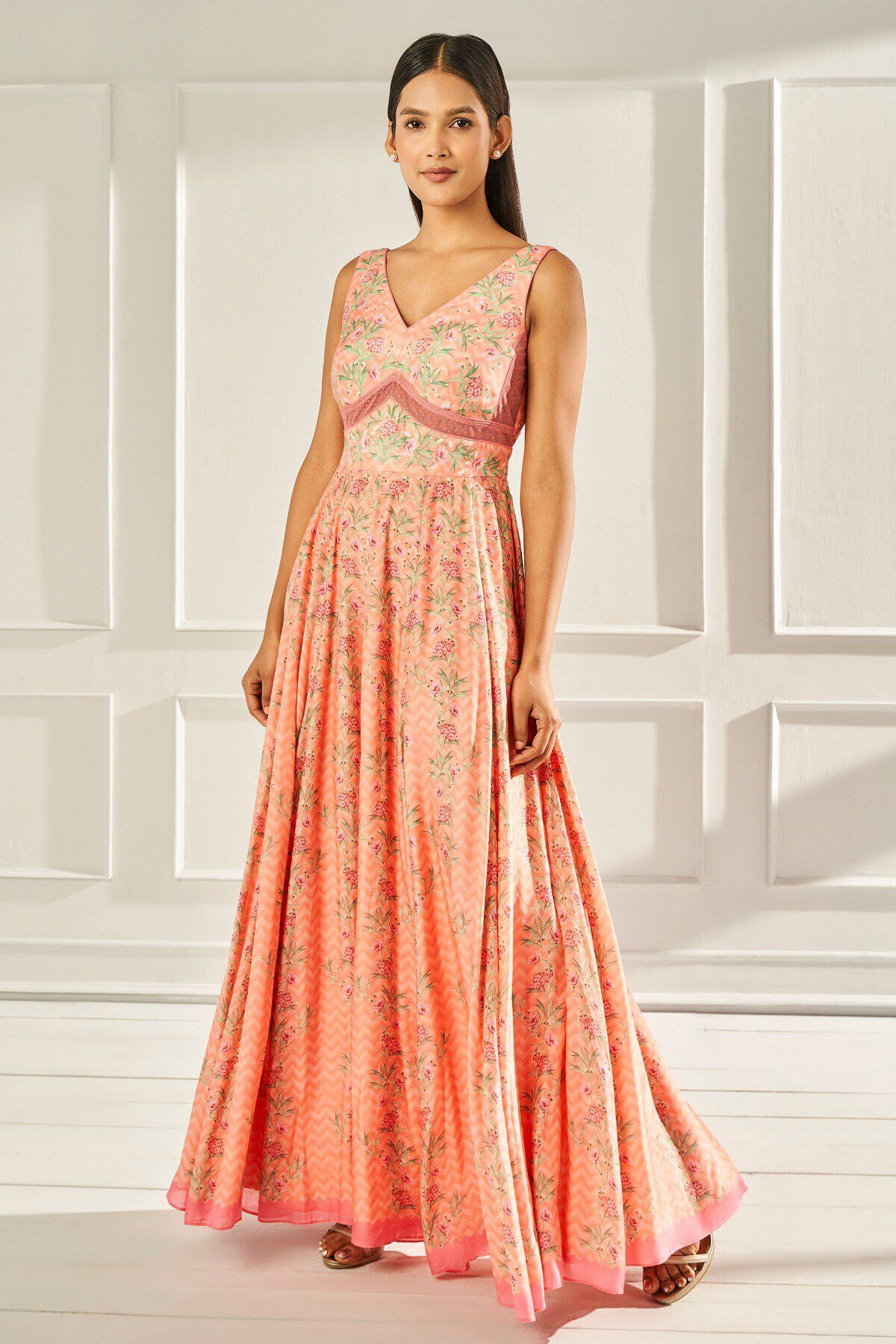 Buy Isabella Gown Coral for Women from Anita Dongre