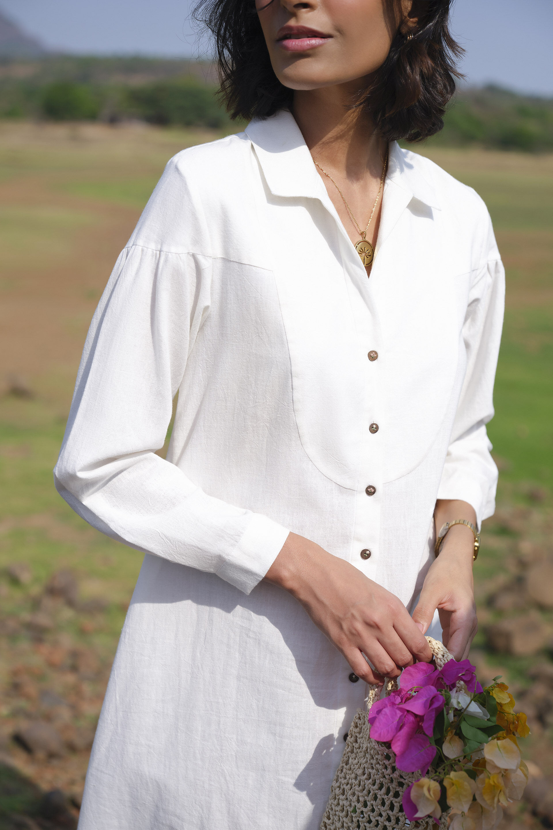 Yarrow Dress - Ivory, Ivory, image 12