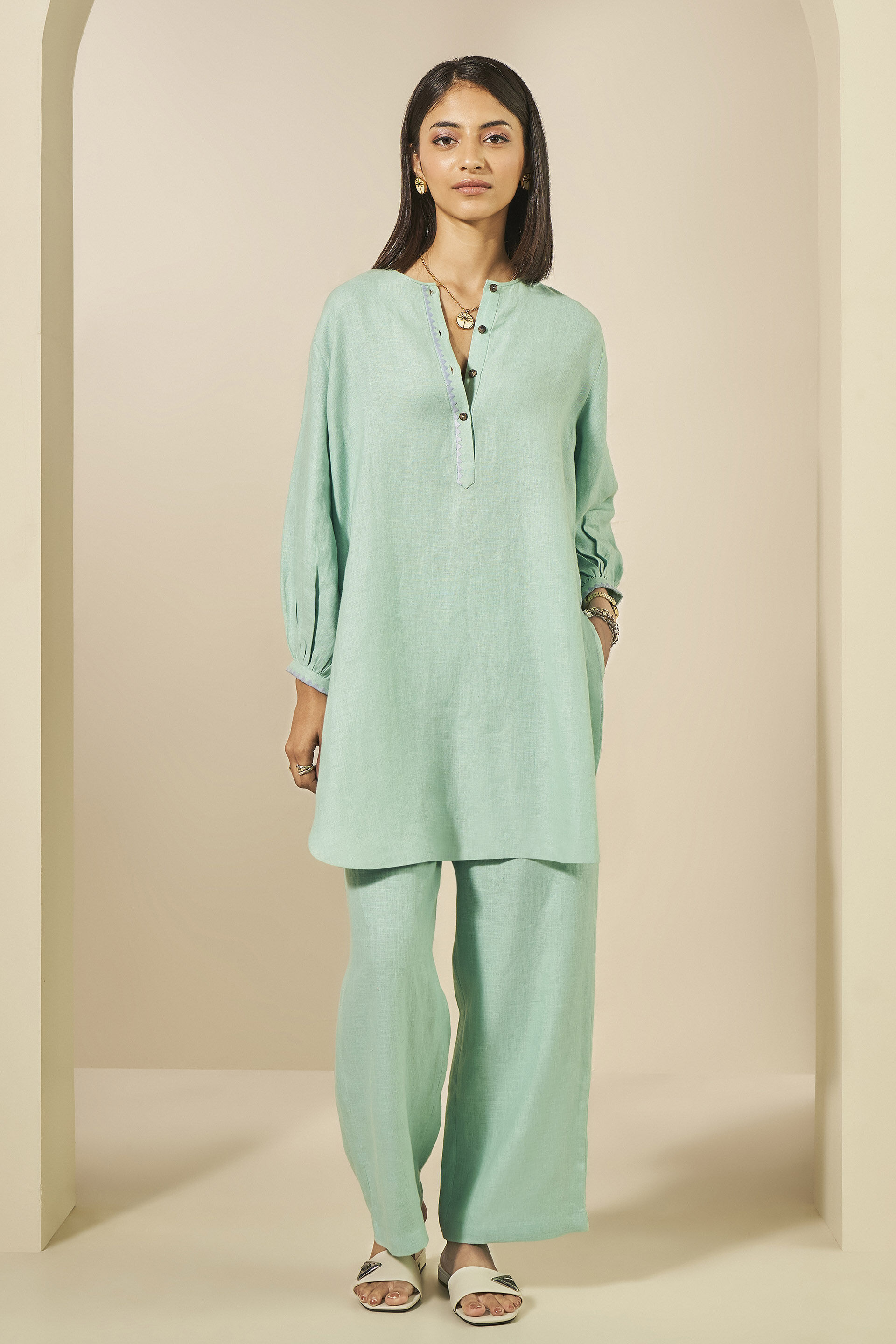 Whirl Hemp Coord - Mint, Mint, image 1