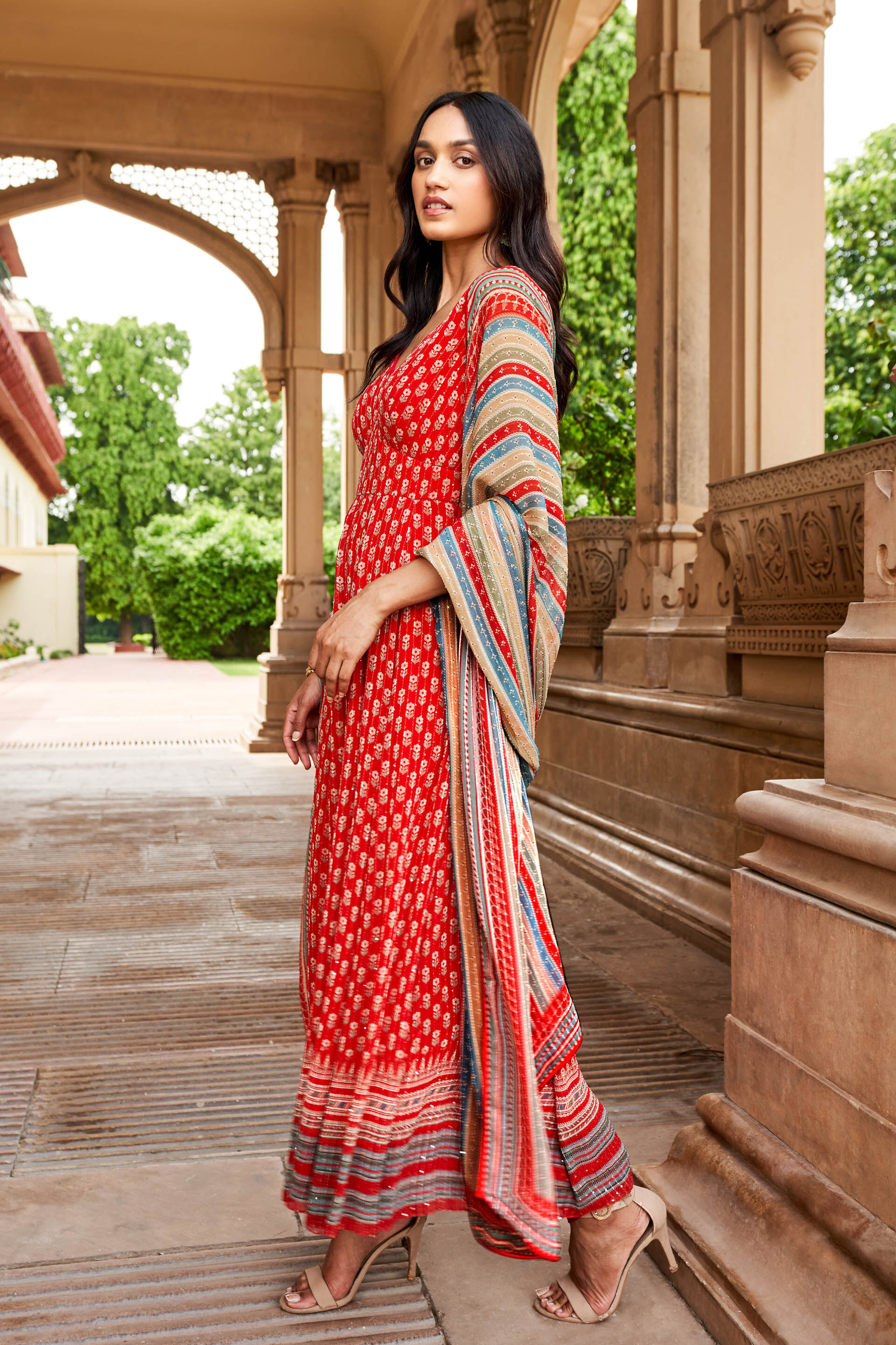 Janya Suit Set - Red, Red, image 3