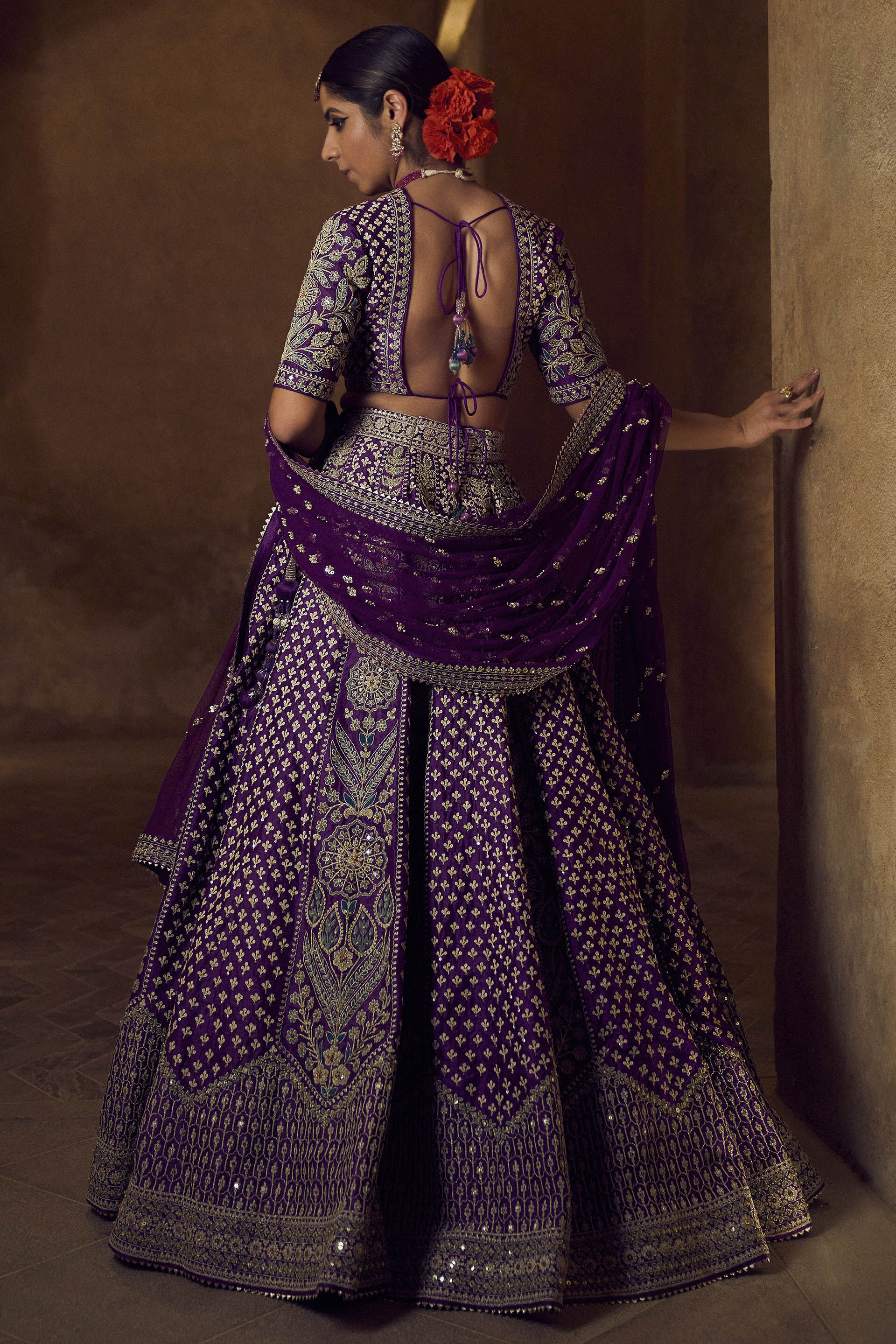 Violet bridal lehenga 2025