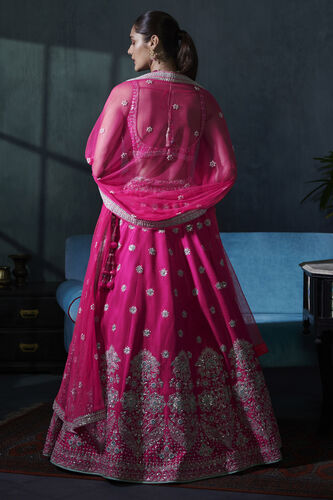 Ezrine Lehenga Set – Carrot Pink, Carrot Pink, image 2