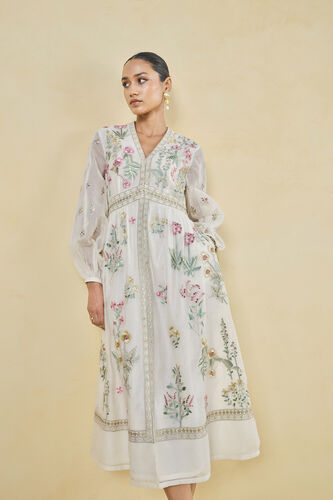 Rhapsody Embroidered Mull Dress - Natural, Natural, image 4