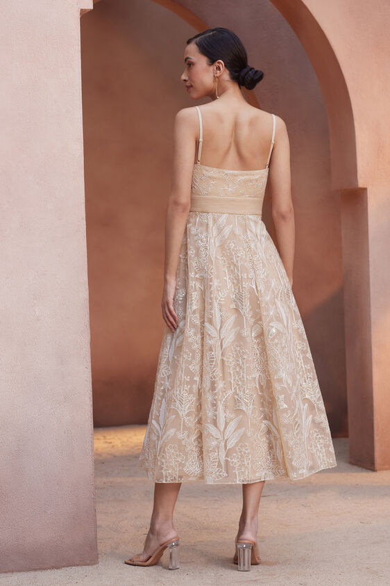 Sherine Dress - Beige, Flesh, image 3