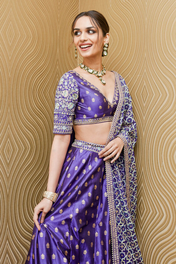 Ezra Lehenga - Blue, , image 3