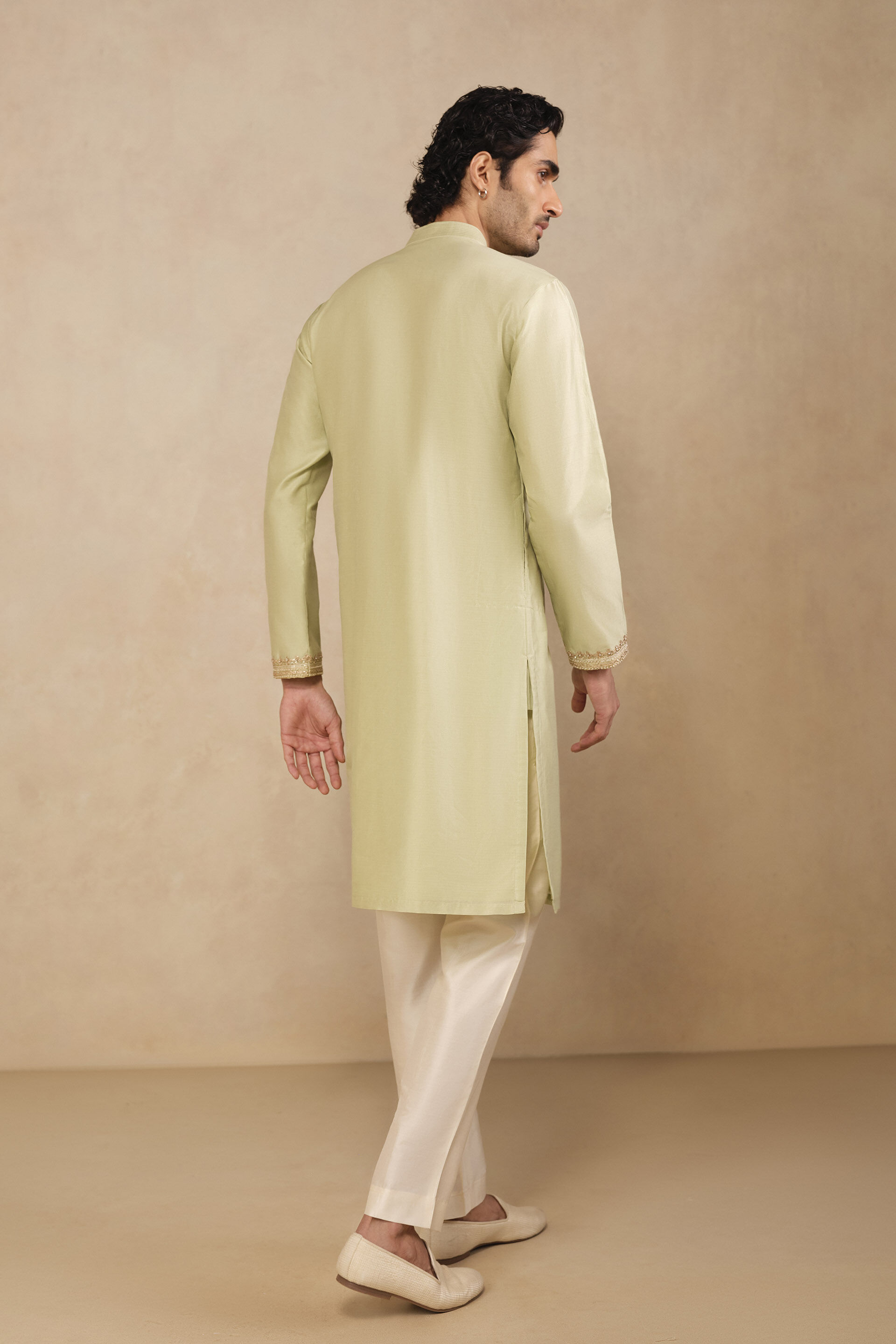 Saaket Gota Patti Kurta - Sage