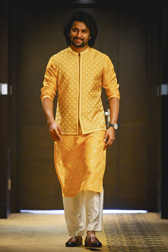 Navodit Kurta - Mustard, , image 1