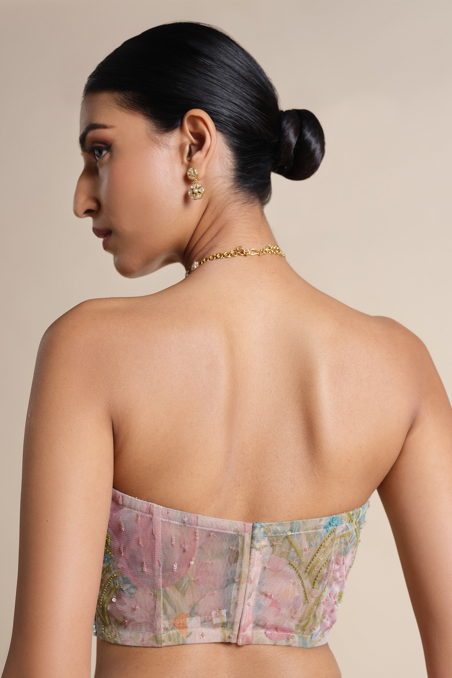 Levana Sequin Choli - Powder Blue