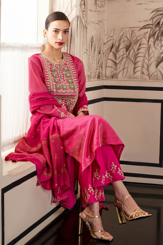 Jasnaaz Suit Set, Hot Pink, image 4