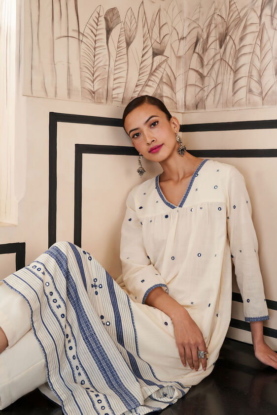 Seher Kurta Set, Cream, image 5