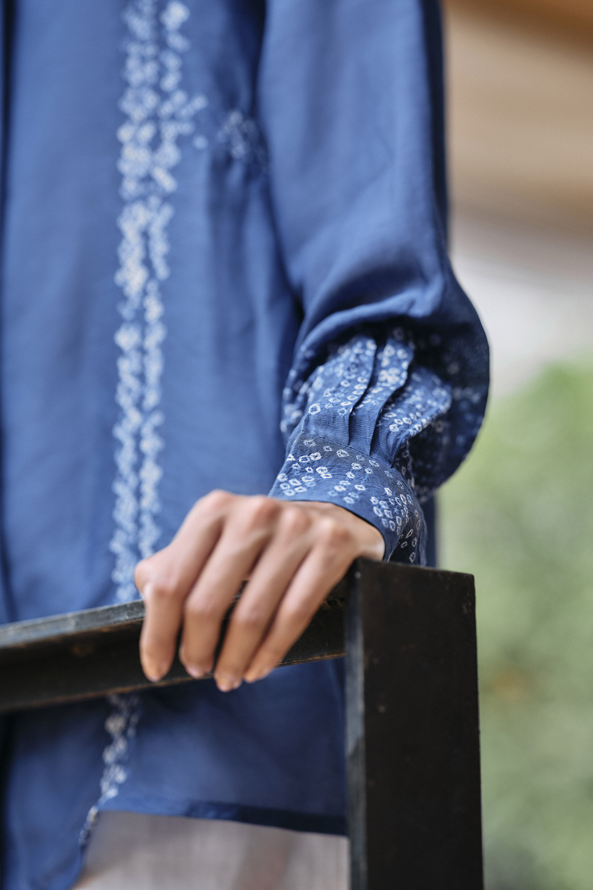 Designer linen clothing top