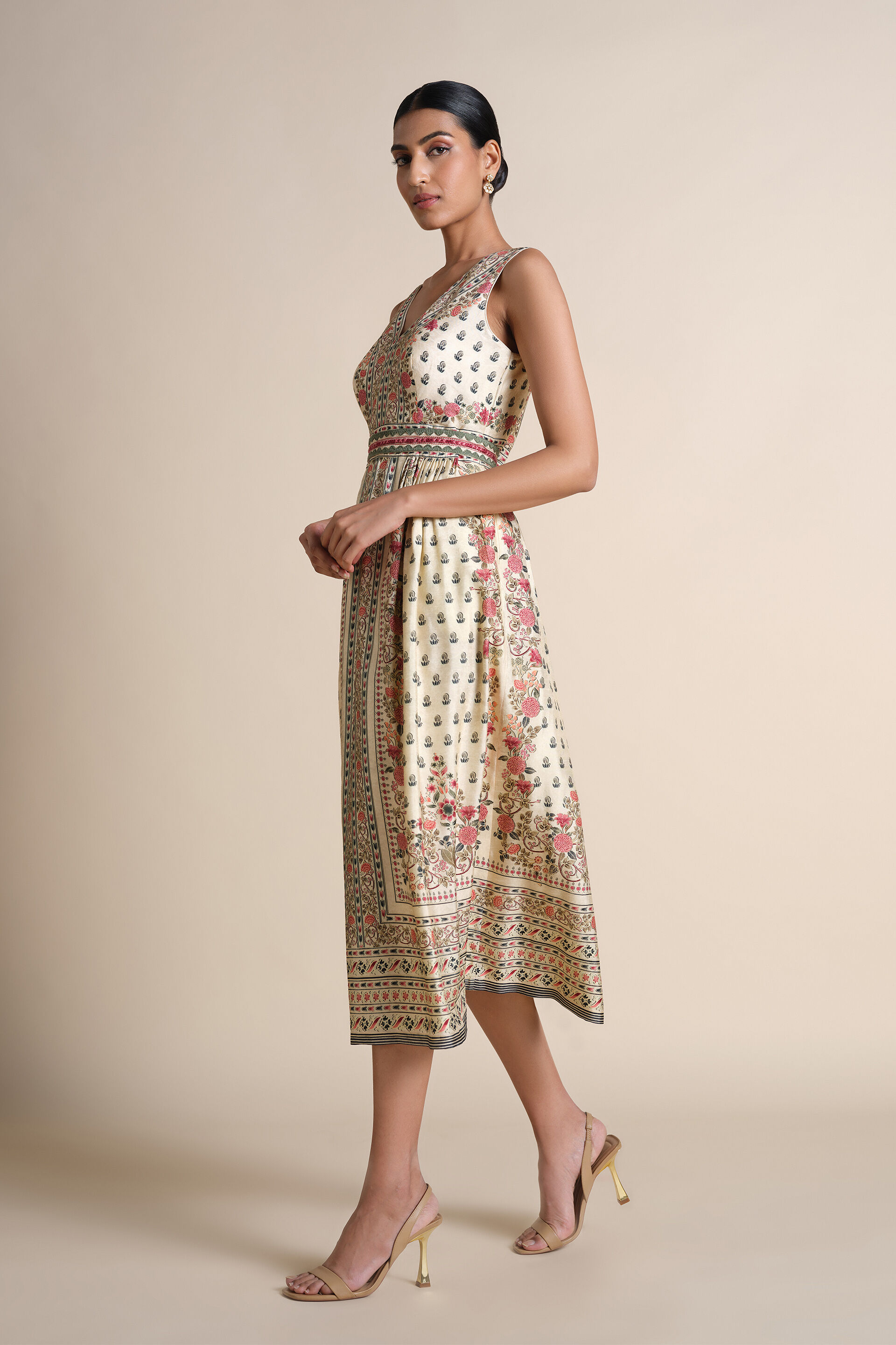 Celandine Silk Dress - Natural