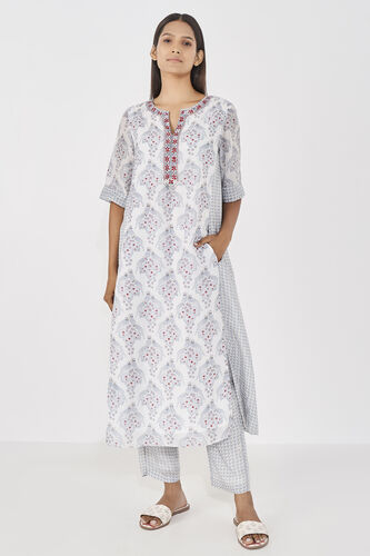 Rabani Kurta Set, Grey, image 1