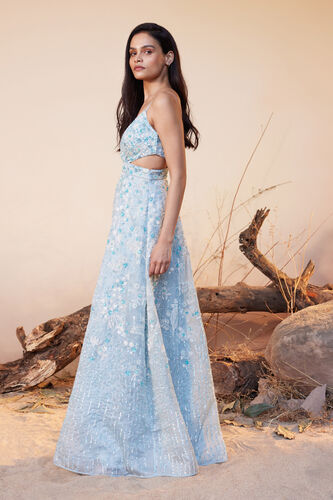 Izana Gown - Blue, Powder Blue, image 3