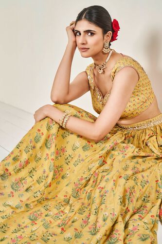 4 - Turvi Lehenga Set – Yellow, image 4