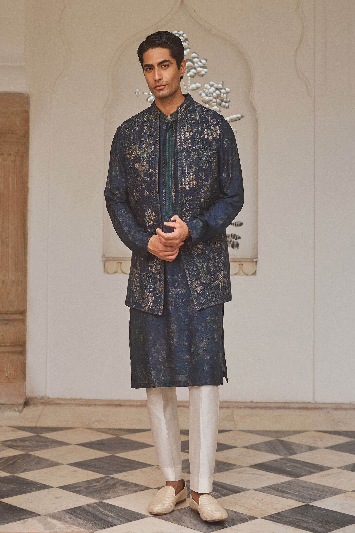 Almog Nehru Jacket - Blue