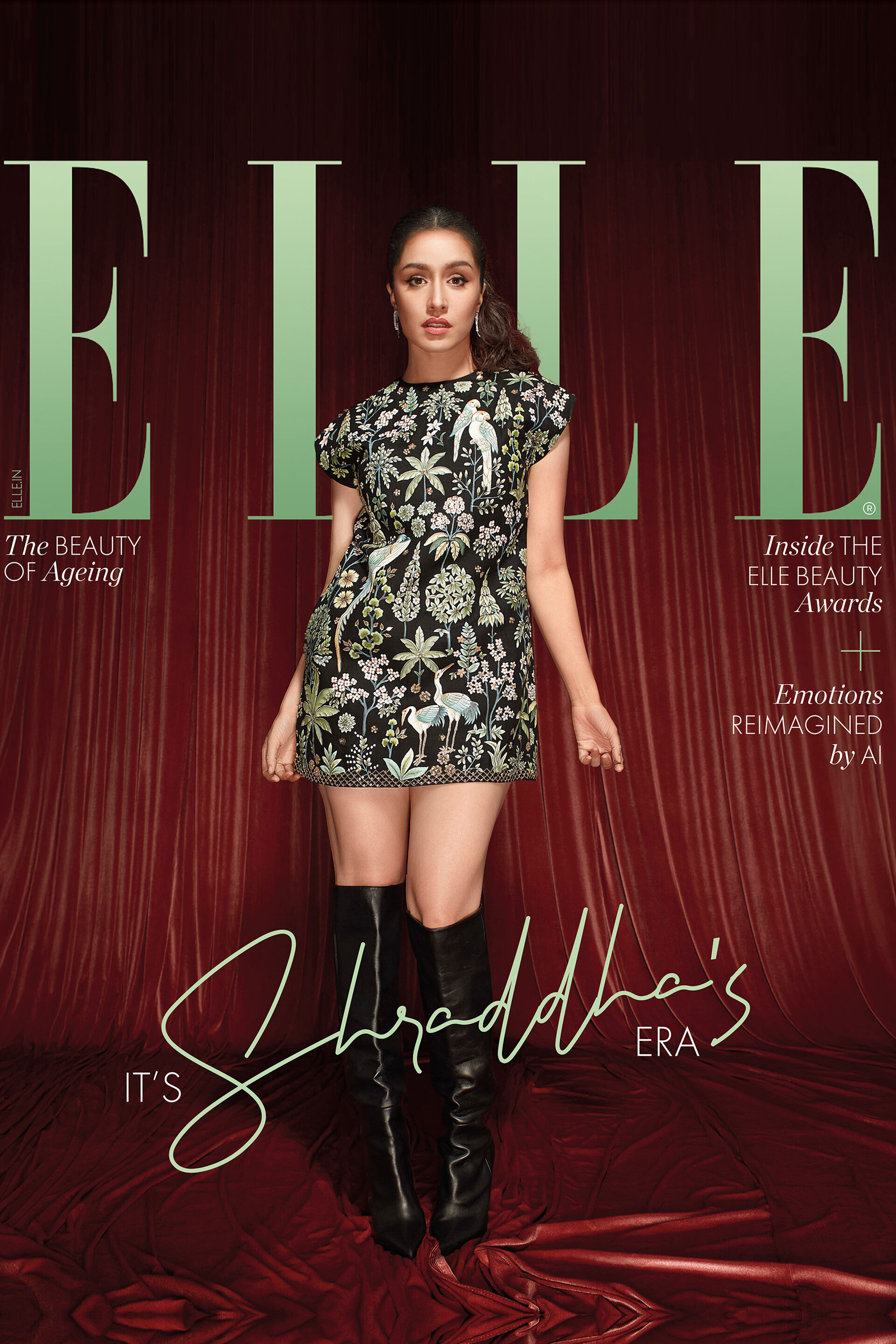 Symphony Of Songbirds Hand-painted Pichhwai Silk Dress - Black, , image 2