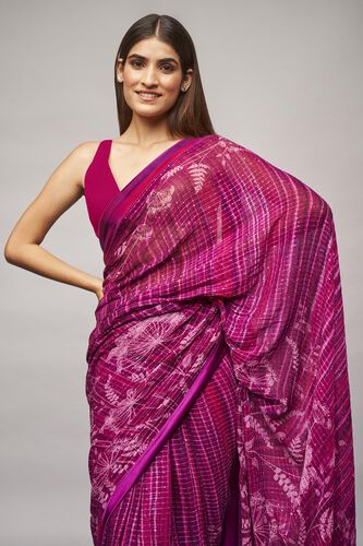 Midha Saree - Purple, , image 7