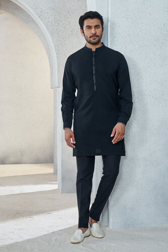 Afraz Kurta - Black, Black, image 1