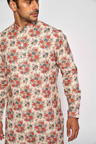 4 - Oorjit Kurta – Beige, image 4