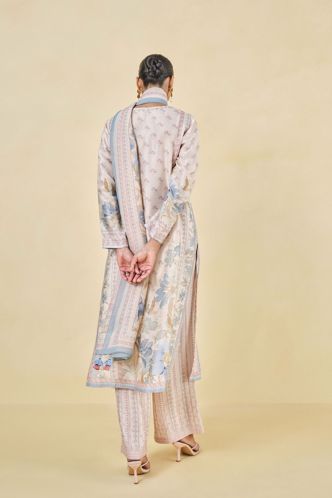 Laverna Embroidered Suit Set, Blush, image 2