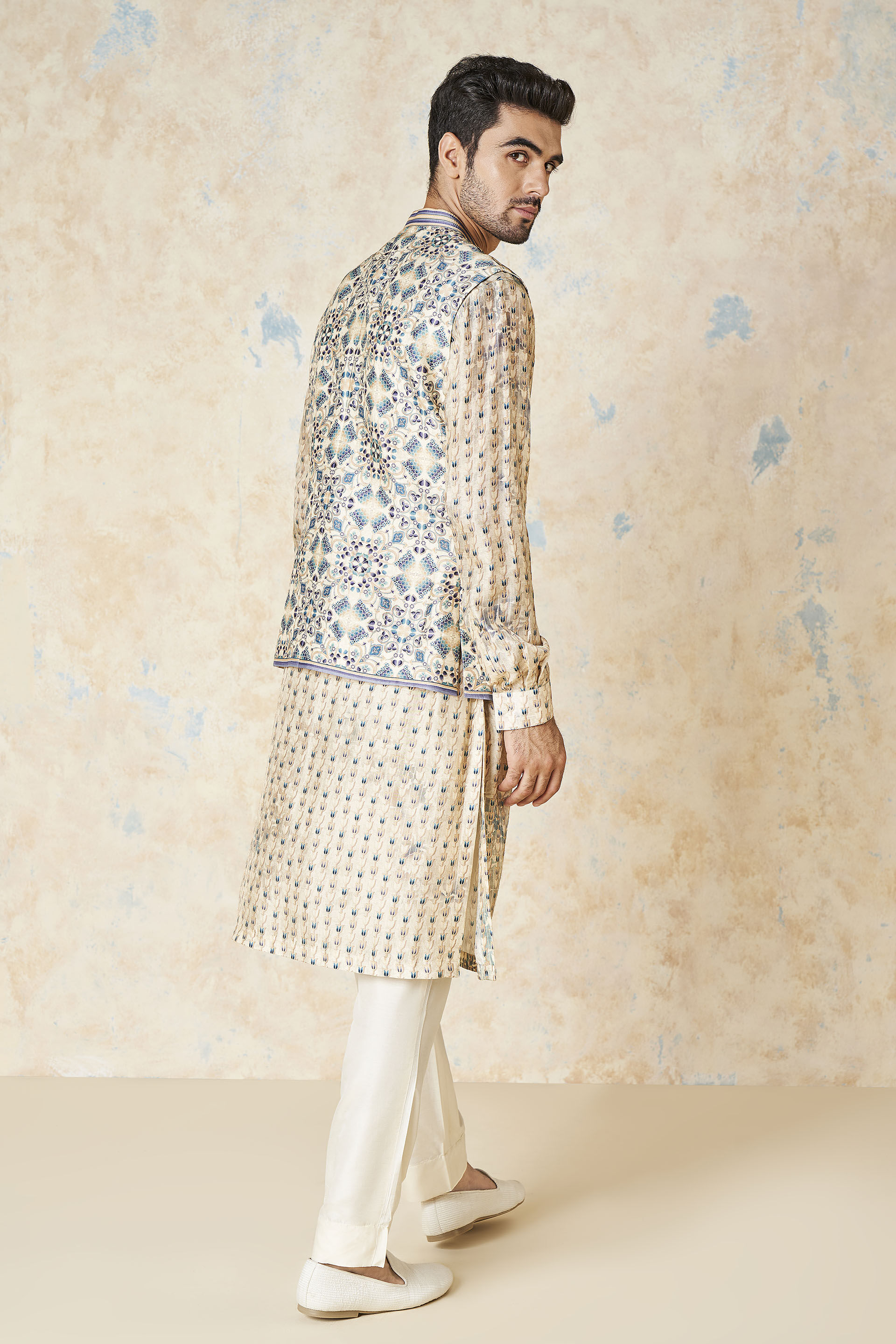 Evyavan Nehru Jacket - Sand, Sand, image 3