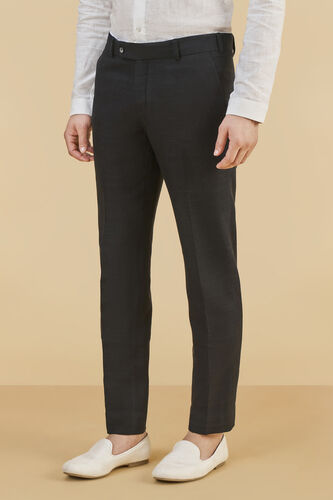 Silk Trousers, Black, image 2
