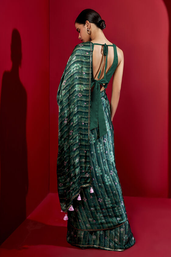 Esperanza Saree - Green, , image 2