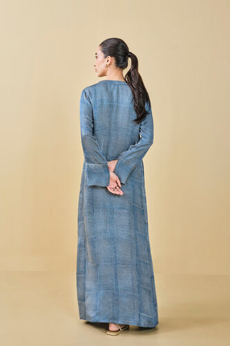 Stream Hand-Block Printed Kaftan - Blue, Blue, image 3