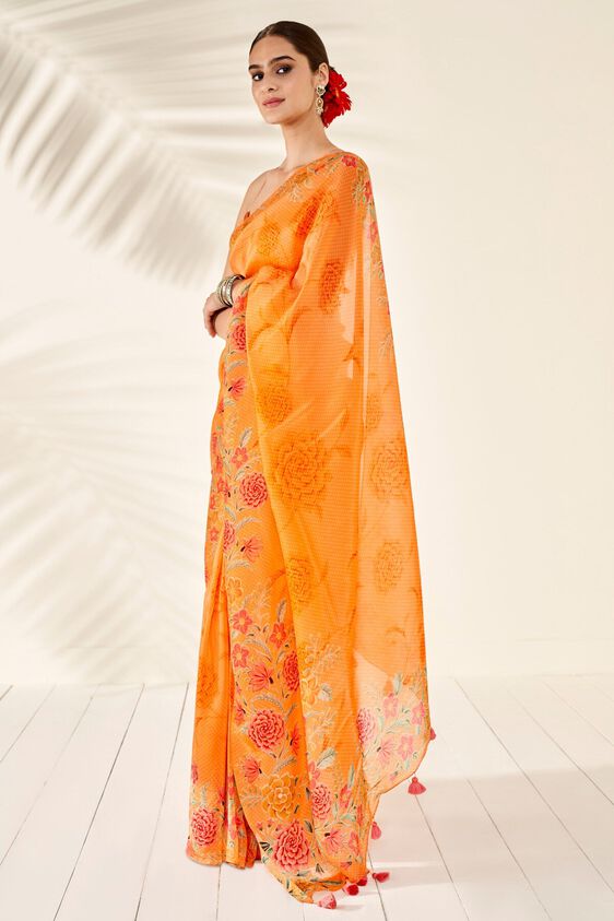 2 - Anya Saree – Orange, image 2