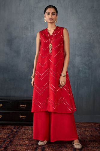 5 - Menka Kurta Set – Red, image 5