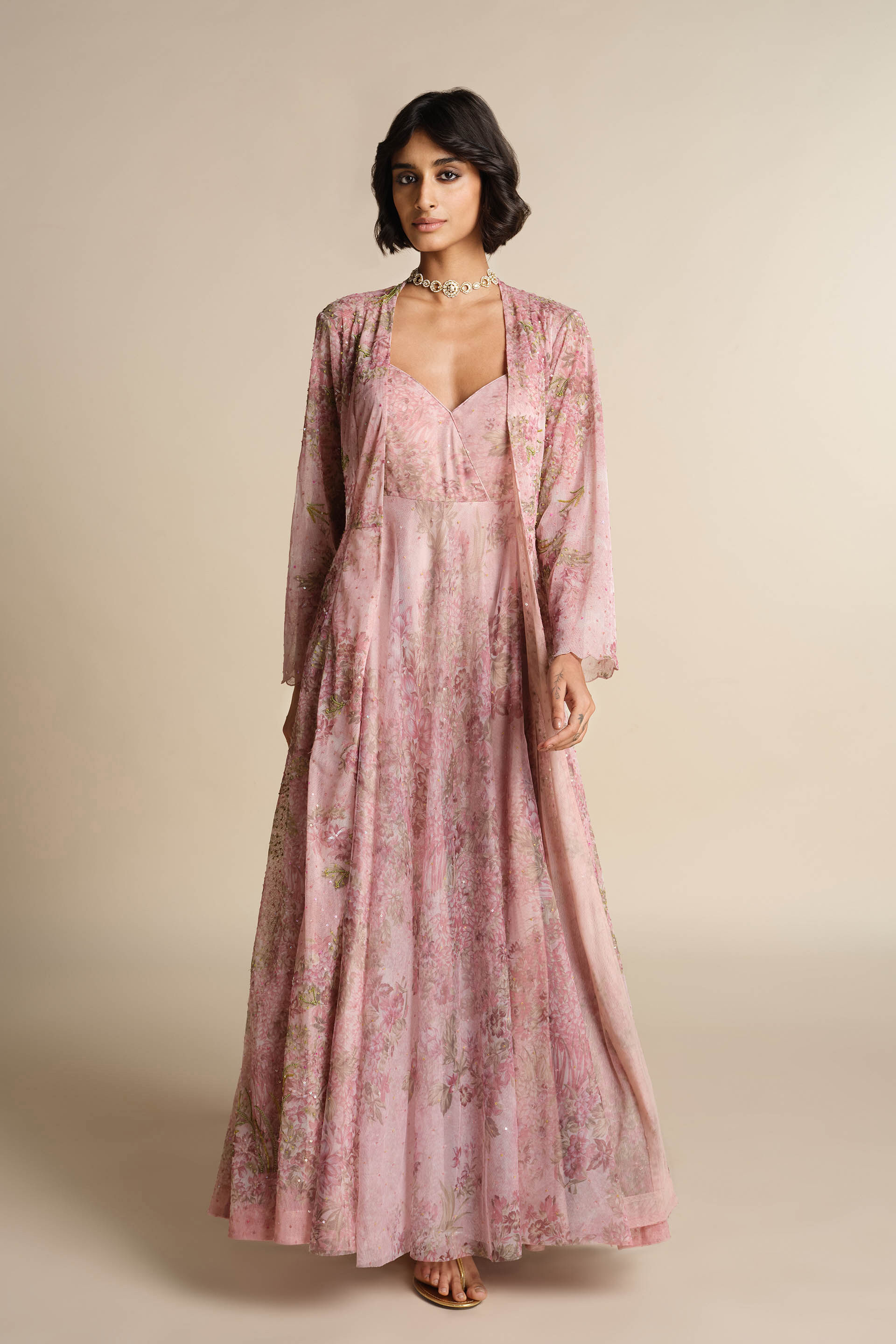 Blooming Meadows Jacket Set - Pink