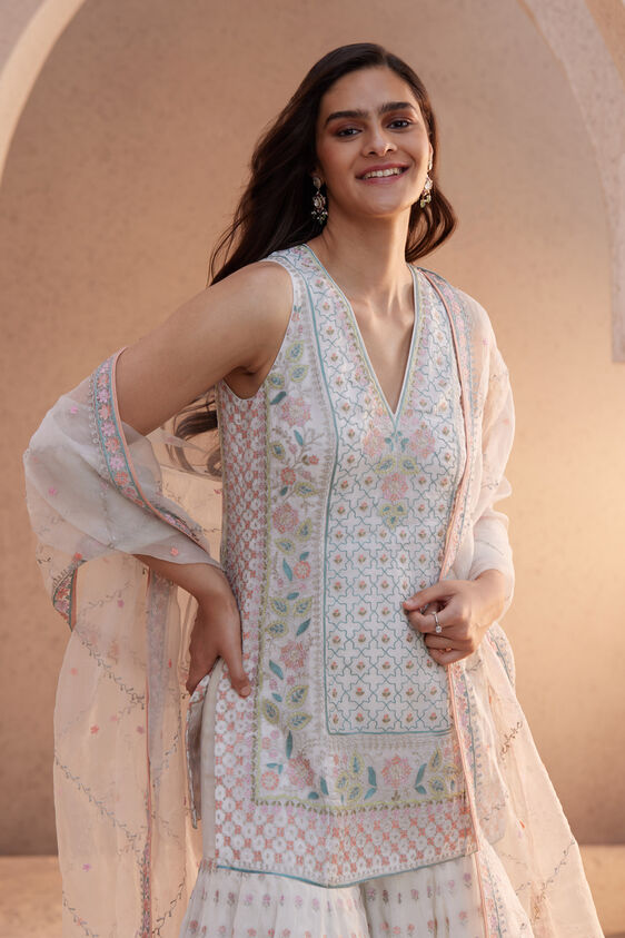 Farhin Suit Set - Ivory, Ivory, image 4