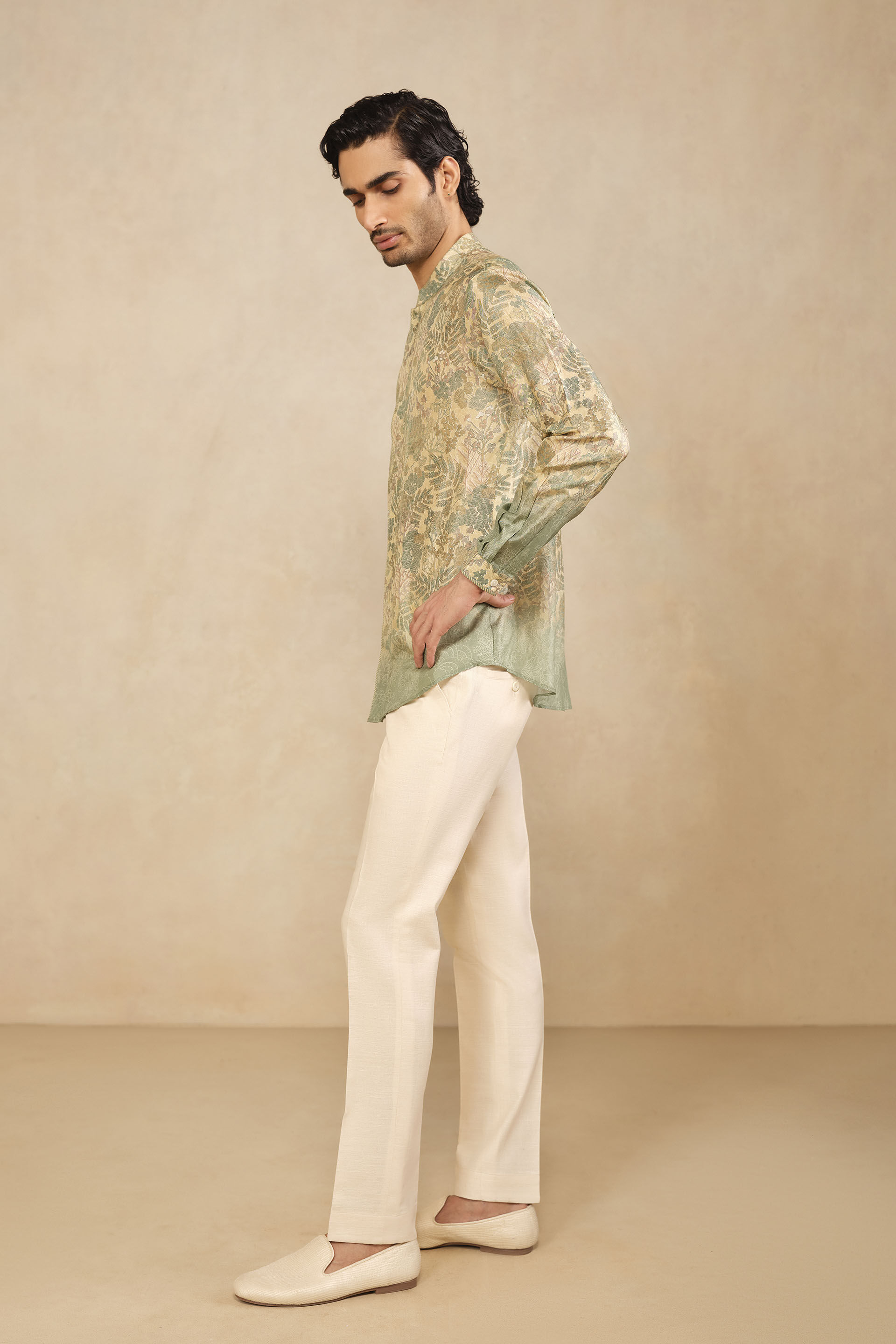 Ashman Silk Shirt - Green, Green, image 3