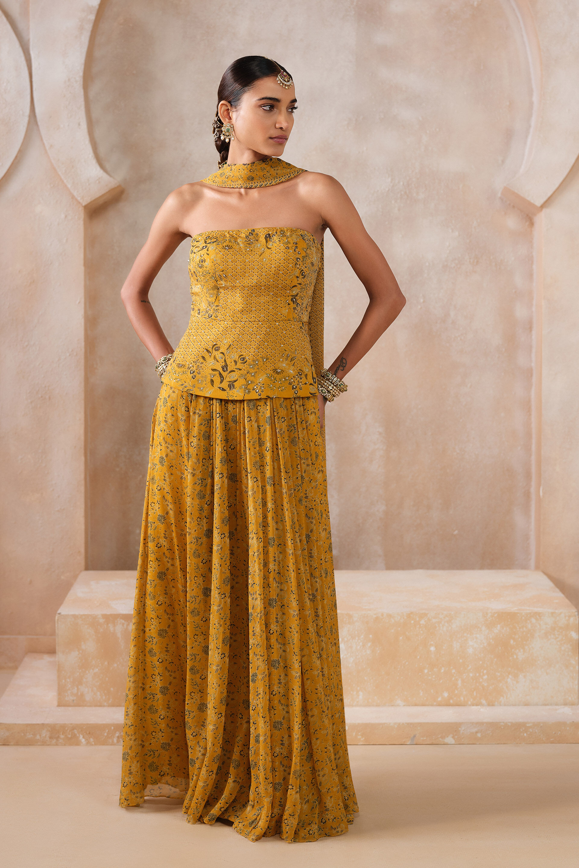 Melidora Skirt Set - Yellow