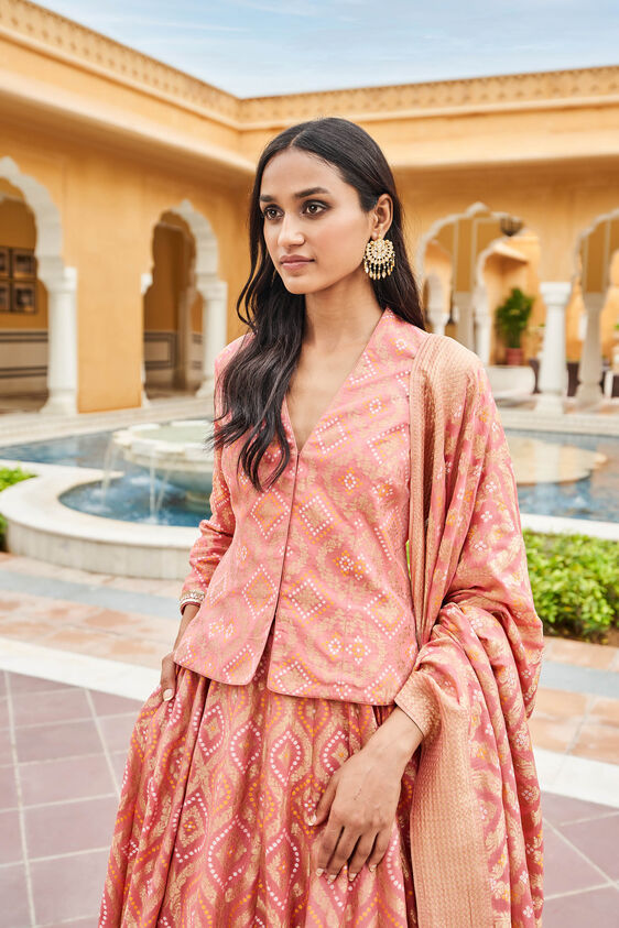 Shukra Lehenga Set, Blush, image 4